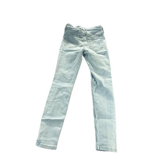 Unbranded Girls Light Wash Blue Denim Skinny Jeans Youth Size 10 - Picture 1 of 7